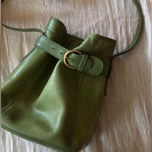Coach Leaf green soho buckle bucket bag